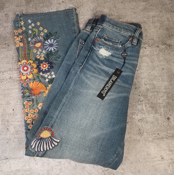 BlankNYC Embroidered Denim Jeans - Picture 1 of 16